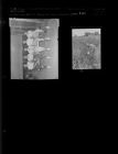 Bowling team; Person picking cotton (2 Negatives) (September 20, 1956) [Sleeve 4, Folder b, Box 11]